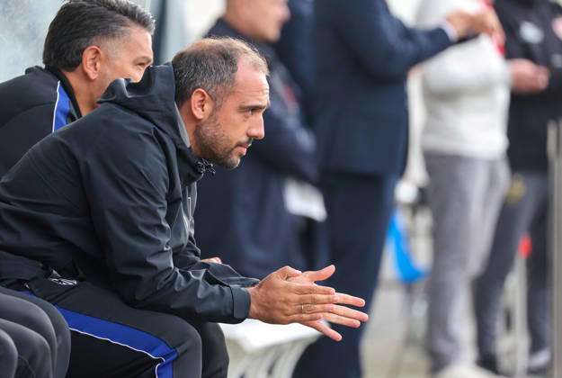 20.10.2026, Stuttgart, Fußball U19 Champions League, Saison 2026 2027, U19 YouthLeague VfB Stuttgart vs. Atletico Madrid,Atletico Trainer Pedro Moya