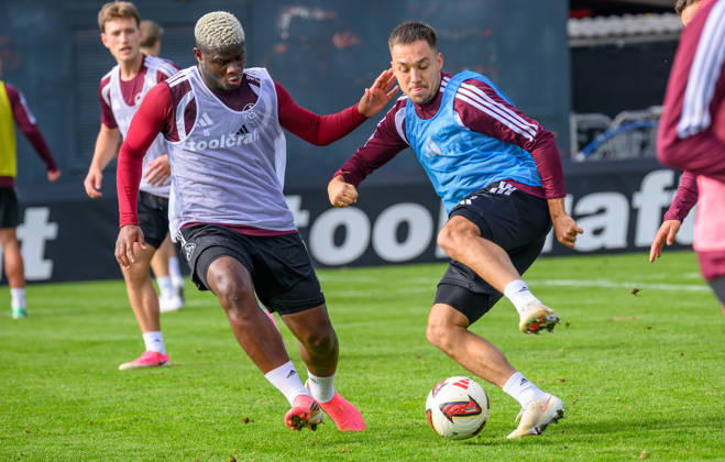 20.10.2026 - Fussball - 2. Fussball - Bundesliga - Saison 2026 2027 - 1. FC Nürnberg Nuernberg FCN ( Club ) - Training - Sportfoto Zink - xwoxzix - Mikayil Faye (15, 1. FC Nürnberg FCN ) Julian Justvan (10, 1. FC Nürnberg FCN )