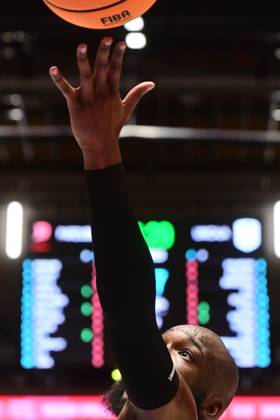 Joe Bryant Junior (Pardubice) in action during men s Basketball Champions League, group E, 2nd round, BK KVIS Pardubice vs Unicaja Malaga, in Pardubice, Czech Republic, October 20, 2026. (CTKxPhoto JosefxVostarek) CTKPhotoP2026102006538  CTKPhotoP2026102006538