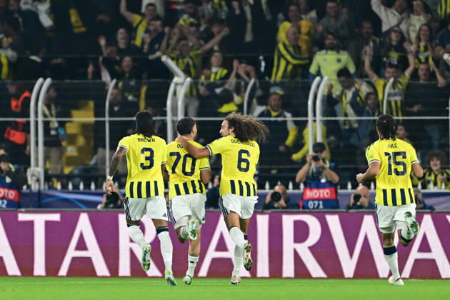 Fenerbahce v Slavia Prag - UEFA Champions League ISTANBUL, TURKIYE - OCTOBER 20: Oguz Aydin of Fenerbahce celebrates after scoring a goal during the UEFA Champions League Week 3 match between Fenerbahce and Slavia Prag at Chobani Stadium, on October 20, 2026 in Istanbul, Turkiye. Serhat Cagdas Anadolu Istanbul Turkey. Editorial use only. Please get in touch for any other usage.  Copyright: x2026xAnadoluxSerhatxCagdasx