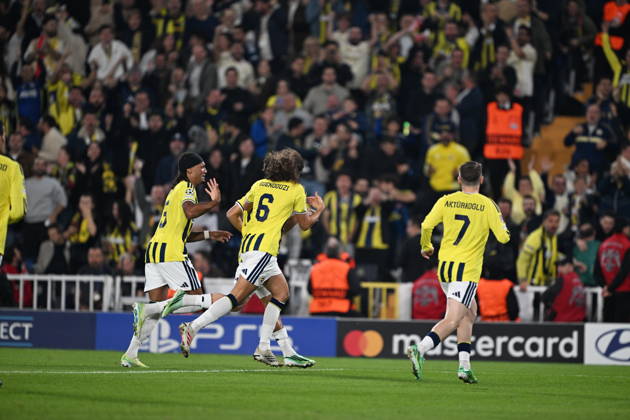Fenerbahce v Slavia Prag - UEFA Champions League ISTANBUL, TURKIYE - OCTOBER 20: Oguz Aydin of Fenerbahce celebrates after scoring a goal during the UEFA Champions League Week 3 match between Fenerbahce and Slavia Prag at Chobani Stadium, on October 20, 2026 in Istanbul, Turkiye. Oguz Yeter Anadolu Istanbul Turkey. Editorial use only. Please get in touch for any other usage.  Copyright: x2026xAnadoluxOguzxYeterx