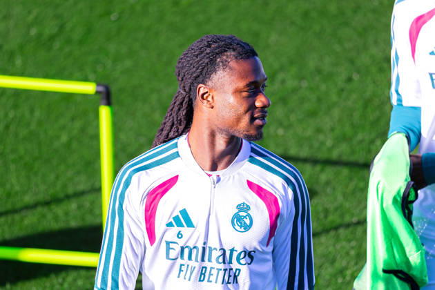 Fussball : Abschlusstraining, Real Madrid, 20.10.2026, Ciudad Real Madrid (Madrid) : Eduardo Camavinga (Real Madrid, 6) Portraitfoto, Portrait, Einzelaufnahme, Porträt Copyright: xMichellexLukax