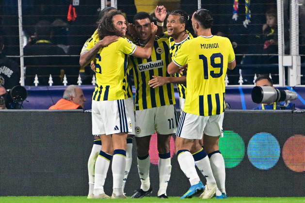 Fenerbahce v Slavia Praha - UEFA Champions League ISTANBUL, TURKIYE - OCTOBER 20: Mason Greenwood (11) of Fenerbahce celebrates with teammates after scoring a goal during the UEFA Champions League Week 3 match between Fenerbahce and Slavia Praha at Chobani Stadium, on October 20, 2026 in Istanbul, Turkiye. Serhat Cagdas Anadolu Istanbul Turkey. Editorial use only. Please get in touch for any other usage.  Copyright: x2026xAnadoluxSerhatxCagdasx