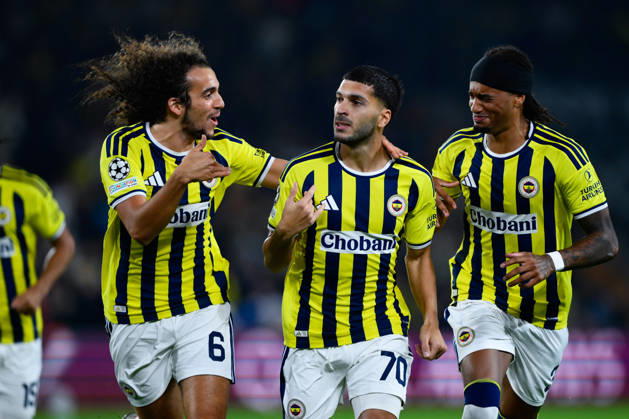 Fenerbahce v Slavia Praha - UEFA Champions League ISTANBUL, TURKIYE - OCTOBER 20: Oguz Aydin (70) of Fenerbahce celebrates with his teammates after scoring a goal during the UEFA Champions League Week 3 match between Fenerbahce and Slavia Praha at Chobani Stadium, on October 20, 2026 in Istanbul, Turkiye. Arif Hudaverdi Yaman Anadolu Istanbul Turkey. Editorial use only. Please get in touch for any other usage.  Copyright: x2026xAnadoluxArifxHudaverdixYamanx