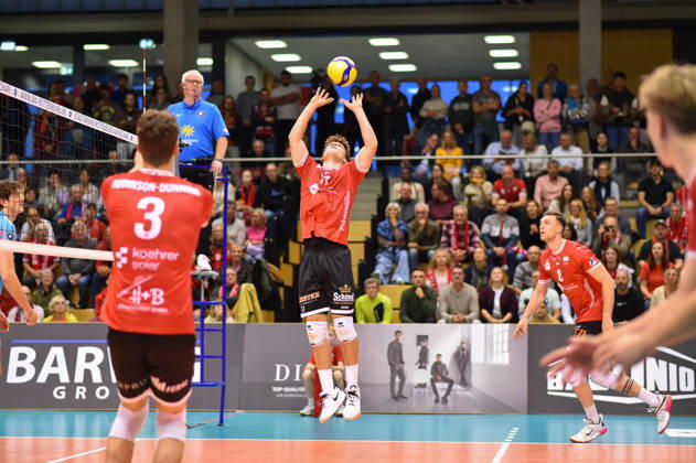 Aurel Sprenger (TV Rottenburg, 17) TV Rottenburg vs. SWD powervolleys Dueren, Volleyball, 1. Bundesliga Maenner, 1. Spieltag, Spiel 1006, Spielzeit 2026 2027, 20.10.2026, TV Rottenburg vs. SWD powervolleys Dueren, Volleyball, 1. Bundesliga Maenner, 1. Spieltag, Spiel 1006, Spielzeit 2026 2027, 20.10.2026 Rottenburg Copyright: xEibner-Pressefoto RalphxKunzex EP_RKE