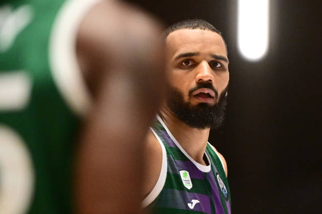 Amine Noua (Malaga) is seen during men s Basketball Champions League, group E, 2nd round, BK KVIS Pardubice vs Unicaja Malaga, in Pardubice, Czech Republic, October 20, 2026. (CTKxPhoto JosefxVostarek) CTKPhotoP2026102007228  CTKPhotoP2026102007228