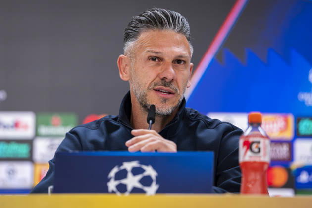 RB Leipzig Training Session And press conference, PK, Pressekonferenz - UEFA Champions League 2026 27 League Phase MD3 MADRID, SPAIN - OCTOBER 20: Martin Demichelis, head coach of RB Leipzig, speaks during the press conference on day ahead of the UEFA Champions League 2026 27 League Phase MD3 at Estadio Bernabeu on October 20, 2026 in Madrid, Spain. Madrid Estadio Bernabeu Madrid Spain Copyright: xAlbertoxGardinx AGardin_20261020_Leipzig_Press_0059