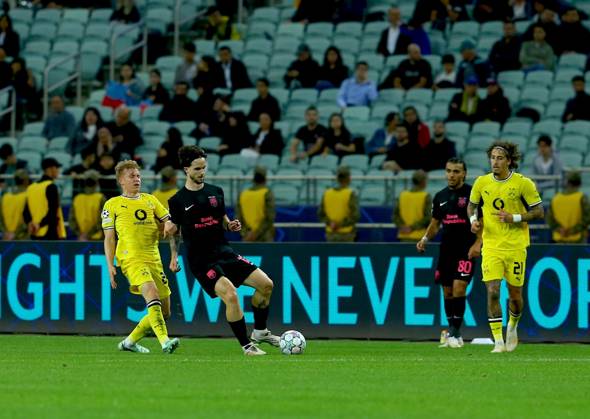 Sabah FC v Borussia Dortmund - UEFA Champions League BAKU, AZERBAIJAN - OCTOBER 20: Ivan Lepinjica of Sabah FC in action during UEFA Champions League week 3 football match between Sabah FC and Borussia Dortmund at Baku Olympic Stadium in Baku, Azerbaijan on October 20, 2026. Resul Rehimov Anadolu Baku Azerbaijan. Editorial use only. Please get in touch for any other usage.  Copyright: x2026xAnadoluxResulxRehimovx