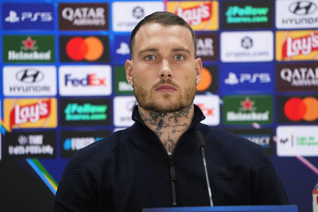 REAL MADRID CF v RB LEIPZIG. CHAMPIONS LEAGUE 2026 2027. ROUND 3. RB Leipzig s David Raum in press conference, PK, Pressekonferenz after raining session prior to the Champions League round 3 match against Real Madrid CF. October 20 2026. (ALTERPHOTOS Acero) MadridSpain  Copyright: xAcerox
