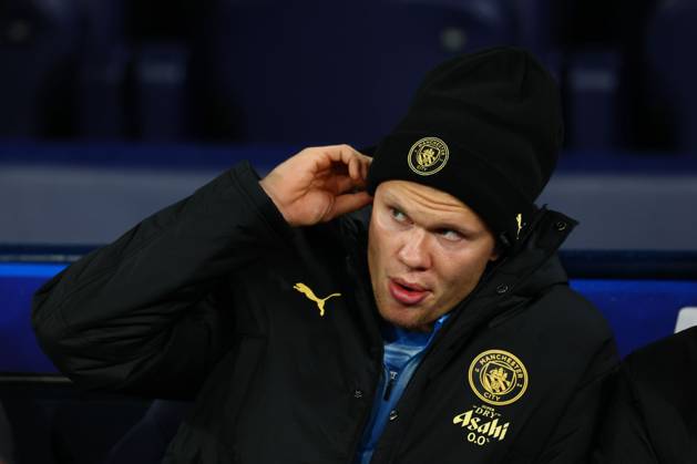 Erling Haaland of Manchester City ion the bench Manchester City v AEK Athens, UEFA Champions League, Football, Etihad Stadium, Manchester, UK - 20 Oct 2026Manchester Etihad Stadium United Kingdom  Copyright: xPaulxCurrie Shutterstockx 17226782k