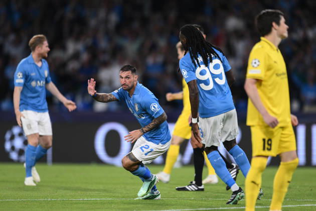Ni Napoli 20 10 2026 - Champions League Napoli-Bodo Glimt foto Nicola Ianuale Image nella foto: esultanza gol Matteo Politano 