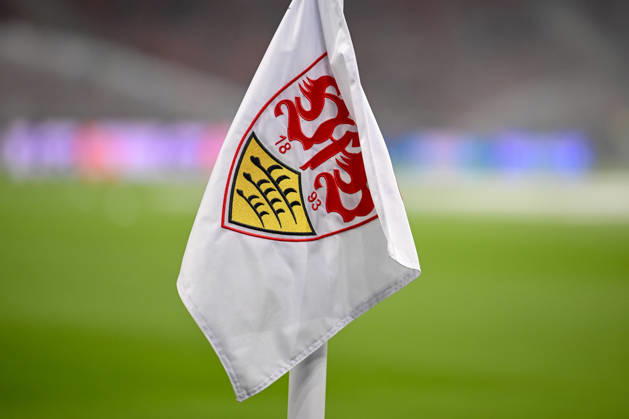 VfB Logo during the UEFA Champions League 2026 2027 match between Stuttgart and Atlético de Madrid at Arena Stuttgart on October 20, 2026 in Stuttgart, Germany. (Photo by Harry Langer DeFodi Images) -