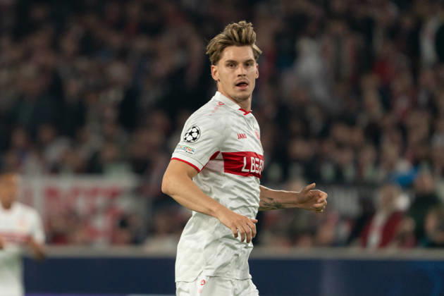 Ramon Hendriks (VfB Stuttgart, 03), GER, VfB Stuttgart vs. Atlà tico Madrid, Fussball, UEFA Champions League, Spieltag 3, Spielzeit 2026 2027, 20.10.2026, GER, VfB Stuttgart vs. Atlà tico Madrid, Fussball, UEFA Champions League, Spieltag 3, Spielzeit 2026 2027, 20.10.2026, Stuttgart Copyright: xEibner-Pressefoto EdwardxCheungx EP_ECG