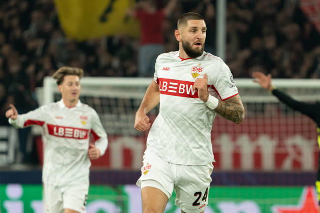 Jeff Chabot (VfB Stuttgart, 24), GER, VfB Stuttgart vs. Atlà tico Madrid, Fussball, UEFA Champions League, Spieltag 3, Spielzeit 2026 2027, 20.10.2026, GER, VfB Stuttgart vs. Atlà tico Madrid, Fussball, UEFA Champions League, Spieltag 3, Spielzeit 2026 2027, 20.10.2026, Stuttgart Copyright: xEibner-Pressefoto EdwardxCheungx EP_ECG