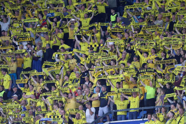 Napoli vs Arsenal of the Europa Champions League 2026 27 Supporters Bodo Glimt during the European Champions League football match on 20 10 2026 between SSC Napoli and FC Bodo Glimt at the Diego Armando Maradona Stadium in Naples Napoli Stadio Diego Armando Maradona Napoli Italia Copyright: xFABIOxSASSOxFabioxSassox Napoli Bodo Glimt2026_10_20Fabio Sasso8804