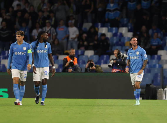 Napoli vs Arsenal of the Europa Champions League 2026 27 Goal the Matteo Politano OF SSC Napoli oli during the European Champions League football match on 20 10 2026 between SSC Napoli and FC Bodo Glimt at the Diego Armando Maradona Stadium in Naples Napoli Stadio Diego Armando Maradona Napoli Italia Copyright: xFABIOxSASSOxFabioxSassox Napoli Bodo Glimt2026_10_20Fabio Sasso8909