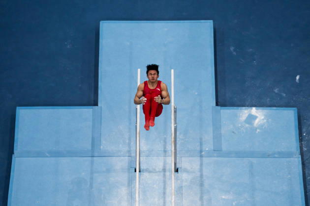 261020 Xingyu Lan of China competes in parallel bars during men s team final on day four of the 2026 Artistic Gymnastics World Championships on October 20, 2026 in Rotterdam. Photo: Joel Marklund BILDBYRÅN kod JM JM0861 bbeng artistisk gymnastik artistic gymnastics gymnastik-vm vm artistic gymnastics world championships final lagfinal team final Copyright: JOELxMARKLUND BB261020JM020