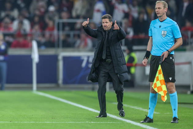 GER, Stuttgart, VfB Stuttgart vs Atletico Madrid, Fussball, UEFA, Spielzeit 2026 2027, Champions League, MHP-Arena, 3. Spieltag im Bild v.l.: Diego Simeone (Trainer Atletico Madrid) DFB DFL REGULATIONS PROHIBIT ANY USE OF PHOTOGRAPHS AS IMAGE SEQUENCES AND OR QUASI-VIDEO, 200.2026 Copyright: HMBxMedia HendrikxHamelau