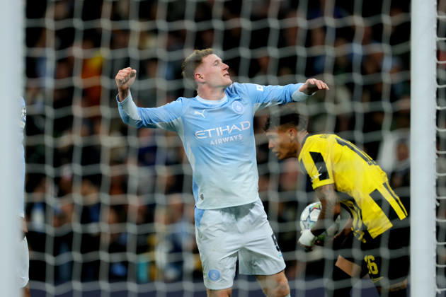 Manchester City v AEK Athens - UEFA Champions League 2026 27 League Phase MD3 Elliot Anderson of Manchester City celebrates 1st goal during the UEFA Champions League 2026 27 League Phase MD3 match between Manchester City and AEK Athens at City of Manchester Stadium on October 20, 2026 in Manchester, England. Manchester City of Manchester Stadium England United Kingdom Copyright: xAllstarxPicturexLibraryxLtdx