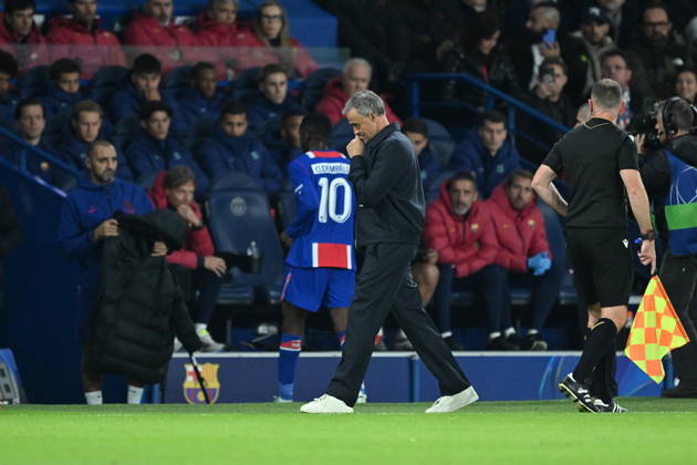 Paris Saint-Germain v Barcelona - UEFA Champions League PARIS, FRANCE - OCTOBER 20: Head Coach of Paris Saint-Germain Luis Enrique is seen during UEFA Champions League match between Paris Saint-German and Barcelona at Parc des Princes in Paris, France on October 20, 2026. Mustafa Yalcin Anadolu Paris France. Editorial use only. Please get in touch for any other usage.  Copyright: x2026xAnadoluxMustafaxYalcinx