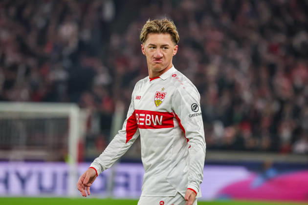 20.10.26 VfB Stuttgart - Atletico Madrid Deutschland, Stuttgart, 20.10.2026, Fussball, UEFA Champions League, Saison 2026 2027, VfB Stuttgart - Atletico Madrid: Angelo Stiller (VfB Stuttgart).