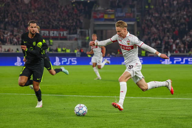 20.10.26 VfB Stuttgart - Atletico Madrid Deutschland, Stuttgart, 20.10.2026, Fussball, UEFA Champions League, Saison 2026 2027, VfB Stuttgart - Atletico Madrid: Chris Führich (VfB Stuttgart).