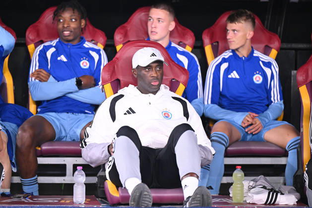 AS Roma v Slovan Bratislava - UEFA Champions League ROME, ITALY - OCTOBER 20 : Head coach Yaya Toure’of Slovan Bratislava during the Champions League match between AS Roma and Slovan Bratislava at Stadio Olimpico on October 20, 2026 in Rome, Italy. Claudio Pasquazi Anadolu Rome Italy. Editorial use only. Please get in touch for any other usage. Copyright: x2026xAnadoluxClaudioxPasquazix