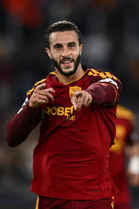 As Roma 20 10 2026 - Champions League Roma-Slovan Bratislava foto Antonello Sammarco Image nella foto: esultanza gol Mario Hermoso