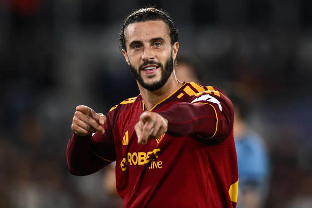 As Roma 20 10 2026 - Champions League Roma-Slovan Bratislava foto Antonello Sammarco Image nella foto: esultanza gol Mario Hermoso