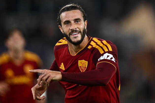 As Roma 20 10 2026 - Champions League Roma-Slovan Bratislava foto Antonello Sammarco Image nella foto: esultanza gol Mario Hermoso 