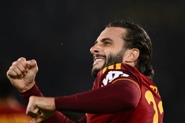 As Roma 20 10 2026 - Champions League Roma-Slovan Bratislava foto Antonello Sammarco Image nella foto: esultanza gol Mario Hermoso 