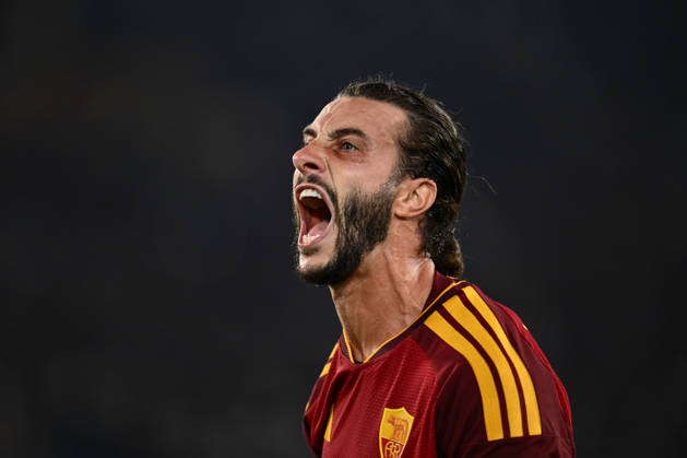 As Roma 20 10 2026 - Champions League Roma-Slovan Bratislava foto Antonello Sammarco Image nella foto: esultanza gol Mario Hermoso