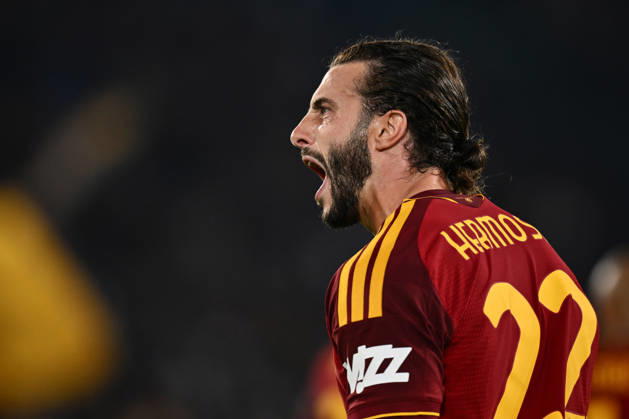 As Roma 20 10 2026 - Champions League Roma-Slovan Bratislava foto Antonello Sammarco Image nella foto: esultanza gol Mario Hermoso
