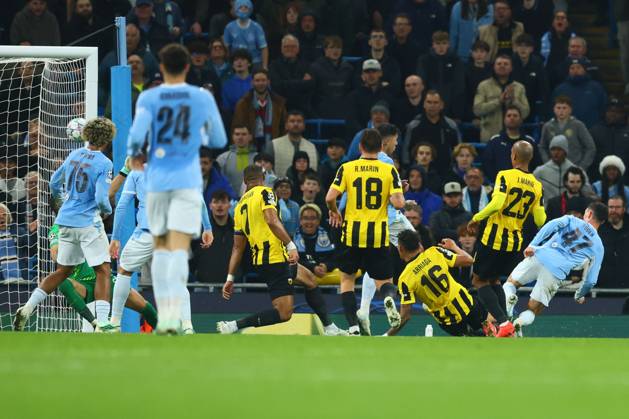 Phil Foden of Manchester City scores to make it 2-0 Manchester City v AEK Athens, UEFA Champions League, Football, Etihad Stadium, Manchester, UK - 20 Oct 2026Manchester Etihad Stadium United Kingdom  Copyright: xPaulxCurrie Shutterstockx 17226782ab