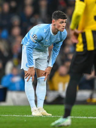 Manchester City v AEK Athens UEFA Champions League Phil Foden of Manchester City during the UEFA Champions League match at the Etihad Stadium, Manchester 20 10 2026 UK Newspapers OUT Copyright: xKarlxVallantinex FIL-24093-0027