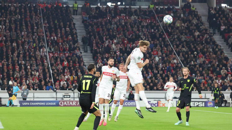 20.10.2026, xrekx, Fussball UEFA Champions League, VfB Stuttgart - Atletico Madrid v.l. Ramon Hendriks (VfB Stuttgart) Stuttgart
