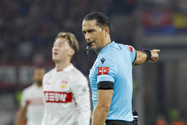 Schiedsrichter Serdar Gözübüyük (NED) , Deutschland, Fussball, UEFA Champions League, 3. Spieltag, 2026 2027, VfB Stuttgart vs. Atletico Madrid, 20.10.2026, Stuttgart Arena Stuttgart Deutschland Copyright: xGrantxHubbsx