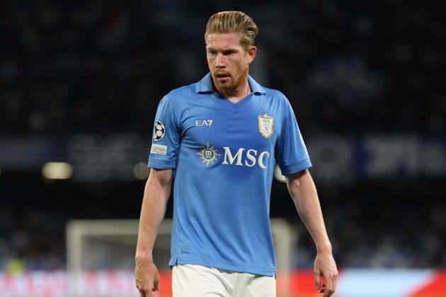 Napoli vs Arsenal of the Europa Champions League 2026 27 Kevin De Bruyne OF SSC Napoli during the European Champions League football match on 20 10 2026 between SSC Napoli and FC Bodo Glimt at the Diego Armando Maradona Stadium in Naples Napoli Stadio Diego Armando Maradona Napoli Italia Copyright: xFABIOxSASSOxFabioxSassox Napoli Bodo Glimt2026_10_20Fabio Sasso9012