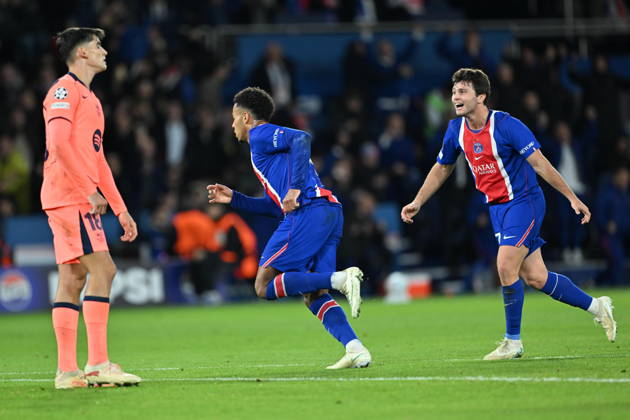 Paris Saint-Germain v Barcelona - UEFA Champions League PARIS, FRANCE - OCTOBER 20: Desire Doue of Paris Saint-Germain celebrates after scoring a goal during the UEFA Champions League 2026 27 League Phase MD3 match between Paris Saint-Germain and FC Barcelona, Barca at Parc des Princes on October 20, 2026 in Paris, France. Mustafa Yalcin Anadolu Paris France. Editorial use only. Please get in touch for any other usage.  Copyright: x2026xAnadoluxMustafaxYalcinx