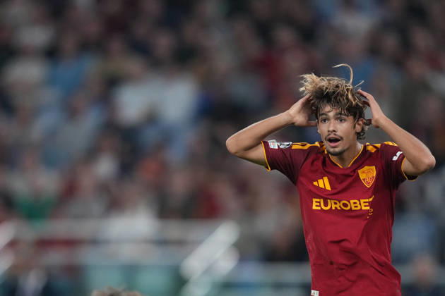 Roma’s Rodrigo Mora during the UEFA Champions League Phase - Matchday 3 soccer match between AS Roma-Slovan Bratislava at the Rome s Olympic stadium, Italy - Tuesday October 20, 2026 - Soccer ( Photo by Alfredo Falcone LaPresse )  Copyright: xAlfredoxFalcone LaPressex