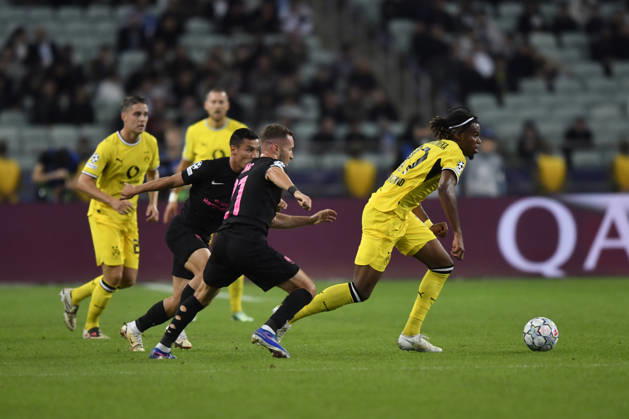 Sabah FC v Borussia Dortmund - UEFA Champions League 2026 27 League Phase MD3 BAKU, AZERBAIJAN - OCTOBER 20: Carney Chukwuemeka of Borussia Dortmund is seen in action during the UEFA Champions League 2026 27 League Phase MD3 match between Sabah FC and Borussia Dortmund at Tofig Bahramov Stadium on October 20, 2026 in Baku, Azerbaijan. Baku Tofig Bahramov Stadium Azerbaijan Copyright: x2026xElmirxKarimov PSxImagesxElmirxKarimov PSxImagesx