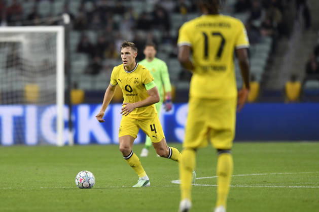 Sabah FC v Borussia Dortmund - UEFA Champions League 2026 27 League Phase MD3 BAKU, AZERBAIJAN - OCTOBER 20: Nico Schlotterbeck of Borussia Dortmund is seen in action during the UEFA Champions League 2026 27 League Phase MD3 match between Sabah FC and Borussia Dortmund at Tofig Bahramov Stadium on October 20, 2026 in Baku, Azerbaijan. Baku Tofig Bahramov Stadium Azerbaijan Copyright: x2026xElmirxKarimov PSxImagesxElmirxKarimov PSxImagesx