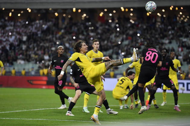 Sabah FC v Borussia Dortmund - UEFA Champions League 2026 27 League Phase MD3 BAKU, AZERBAIJAN - OCTOBER 20: Fabio Silva of Borussia Dortmund is seen in action during the UEFA Champions League 2026 27 League Phase MD3 match between Sabah FC and Borussia Dortmund at Tofig Bahramov Stadium on October 20, 2026 in Baku, Azerbaijan. Baku Tofig Bahramov Stadium Azerbaijan Copyright: x2026xElmirxKarimov PSxImagesxElmirxKarimov PSxImagesx
