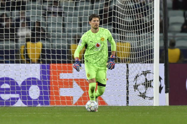 Sabah FC v Borussia Dortmund - UEFA Champions League 2026 27 League Phase MD3 BAKU, AZERBAIJAN - OCTOBER 20: Gregor Kobel of Borussia Dortmund is seen in action during the UEFA Champions League 2026 27 League Phase MD3 match between Sabah FC and Borussia Dortmund at Tofig Bahramov Stadium on October 20, 2026 in Baku, Azerbaijan. Baku Tofig Bahramov Stadium Azerbaijan Copyright: x2026xElmirxKarimov PSxImagesxElmirxKarimov PSxImagesx