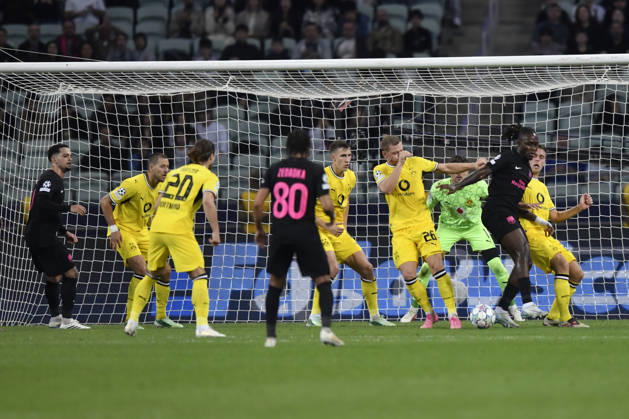 Sabah FC v Borussia Dortmund - UEFA Champions League 2026 27 League Phase MD3 BAKU, AZERBAIJAN - OCTOBER 20: Steve Solvet of Sabah FC is seen in action during the UEFA Champions League 2026 27 League Phase MD3 match between Sabah FC and Borussia Dortmund at Tofig Bahramov Stadium on October 20, 2026 in Baku, Azerbaijan. Baku Tofig Bahramov Stadium Azerbaijan Copyright: x2026xElmirxKarimov PSxImagesxElmirxKarimov PSxImagesx