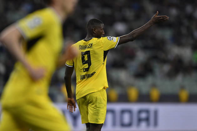 Sabah FC v Borussia Dortmund - UEFA Champions League 2026 27 League Phase MD3 BAKU, AZERBAIJAN - OCTOBER 20: Serhou Guirassy of Borussia Dortmund reacts during the UEFA Champions League 2026 27 League Phase MD3 match between Sabah FC and Borussia Dortmund at Tofig Bahramov Stadium on October 20, 2026 in Baku, Azerbaijan. Baku Tofig Bahramov Stadium Azerbaijan Copyright: x2026xElmirxKarimov PSxImagesxElmirxKarimov PSxImagesx