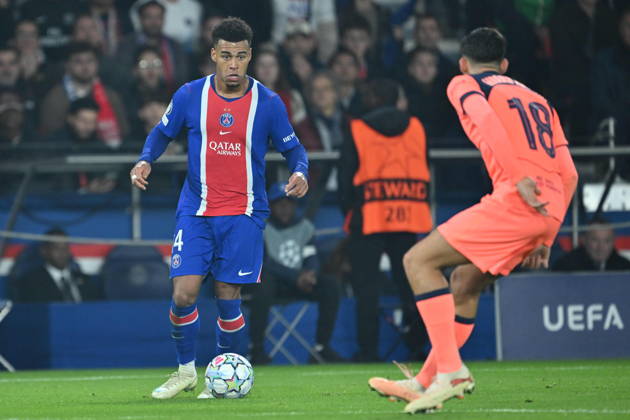 Paris Saint-Germain v Barcelona - UEFA Champions League PARIS, FRANCE - OCTOBER 20: Desire Doue of PSG in action during the UEFA Champions League 2026 27 League Phase MD3 match between Paris Saint-Germain and FC Barcelona, Barca at Parc des Princes on October 20, 2026 in Paris, France. Mustafa Yalcin Anadolu Paris France. Editorial use only. Please get in touch for any other usage.  Copyright: x2026xAnadoluxMustafaxYalcinx
