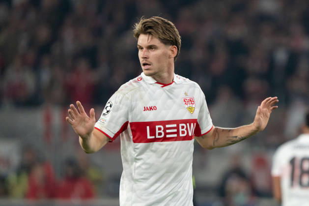 Ramon Hendriks (VfB Stuttgart, 03) Geste, Mimik, Zeichen, GER, VfB Stuttgart vs. Atlà tico Madrid, Fussball, UEFA Champions League, Spieltag 3, Spielzeit 2026 2027, 20.10.2026, GER, VfB Stuttgart vs. Atlà tico Madrid, Fussball, UEFA Champions League, Spieltag 3, Spielzeit 2026 2027, 20.10.2026, Stuttgart Copyright: xEibner-Pressefoto EdwardxCheungx EP_ECG