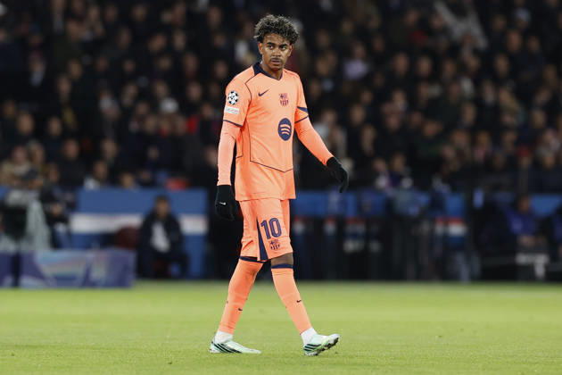 October 20, 2026, Paris, Paris, France: Lamine YAMA of FC BARCELONE in action during the ChampionÃ¢â‚¬â ¢s League match between Paris Saint Germain and FC Barcelone at Parc Des Princes stadium - on October 20 2026. Paris - France Paris France - ZUMAb253 20261020_zsp_b253_009 Copyright: xLoicxBaratouxx