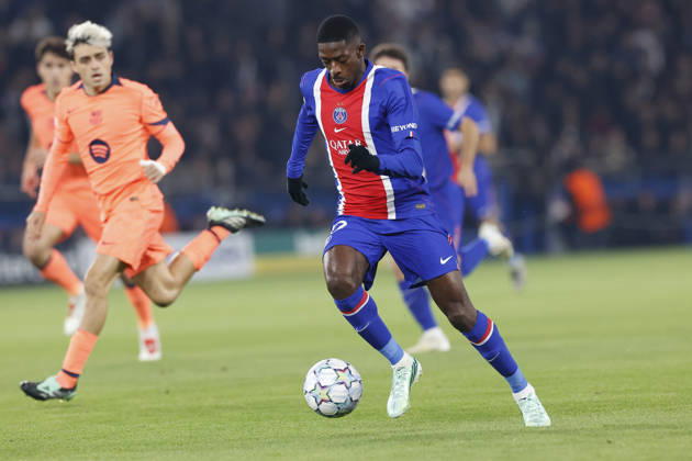 October 20, 2026, Paris, Paris, France: Ousmane DEMBELE of Paris Saint Germain in action during the ChampionÃ¢â‚¬â ¢s League match between Paris Saint Germain and FC Barcelone at Parc Des Princes stadium - on October 20 2026. Paris - France Paris France - ZUMAb253 20261020_zsp_b253_005 Copyright: xLoicxBaratouxx